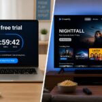Compte à rebours d'un essai gratuit IPTV de 24h