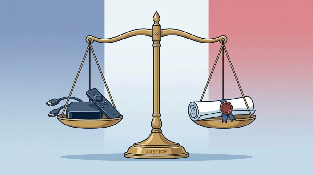balance justice iptv law france conformité légale streaming droits diffusion