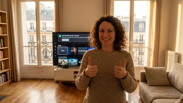 utilisateur français satisfait et confiant après test iptv concluant service linxiptv télévision