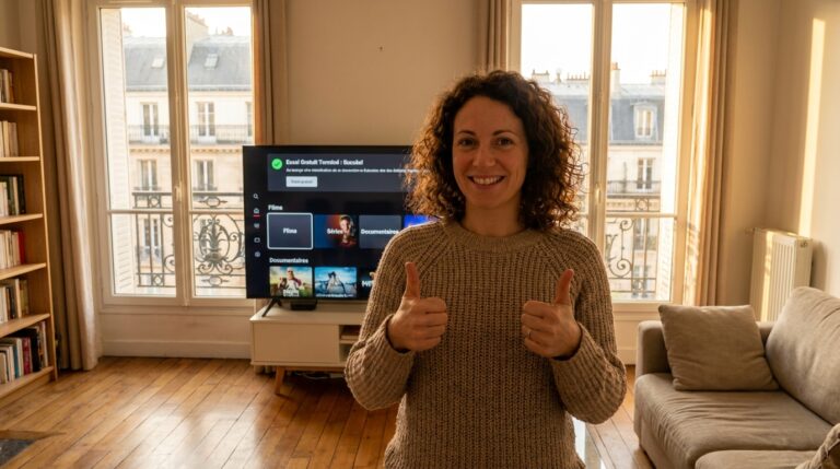 utilisateur français satisfait et confiant après test iptv concluant service linxiptv télévision