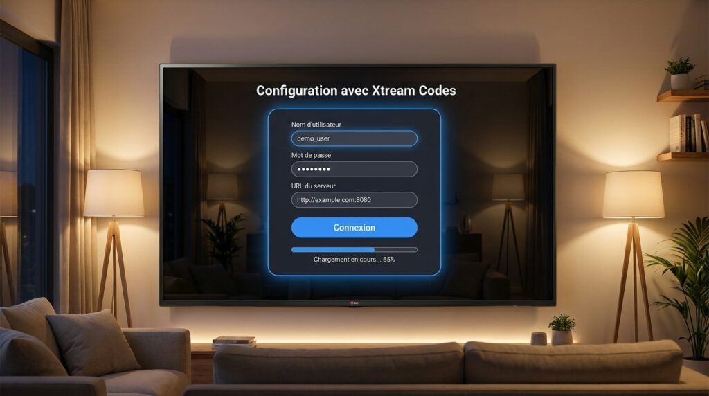 configuration lien iptv lg playlist