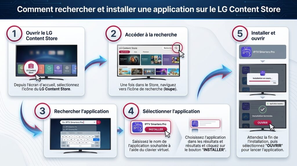 installation application iptv lg content store