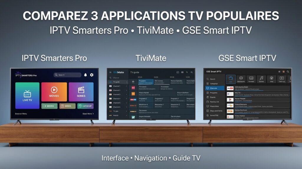 lecteur iptv interfaces comparées france