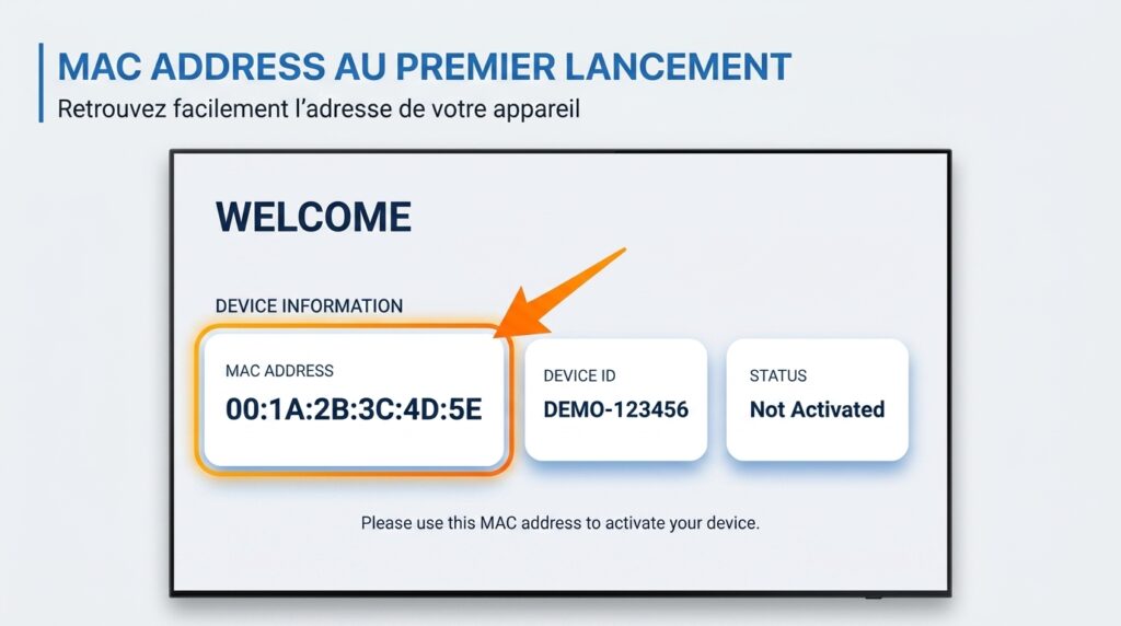 setting iptv adresse mac configuration