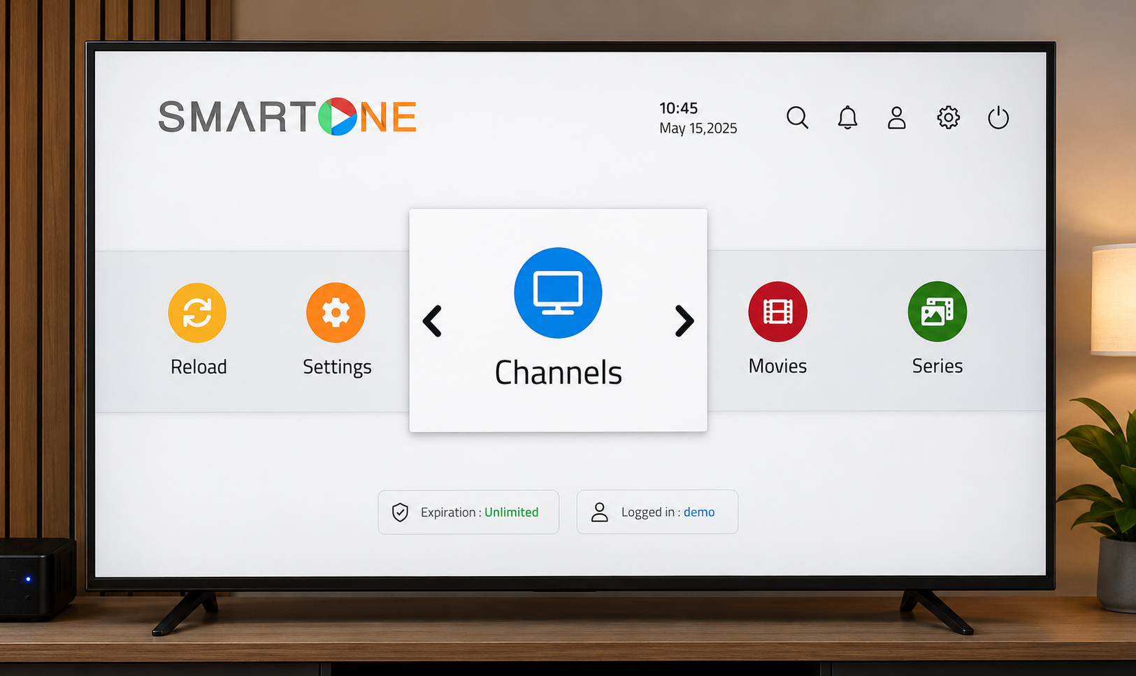 smartone iptv guide activation france